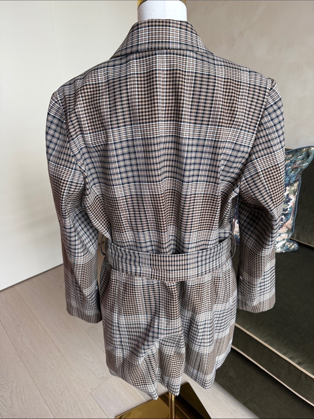 Halogen x Atlantic-Pacific Plaid Coat Nordstrom Exclusive Size 1X - Picture 6 of 12